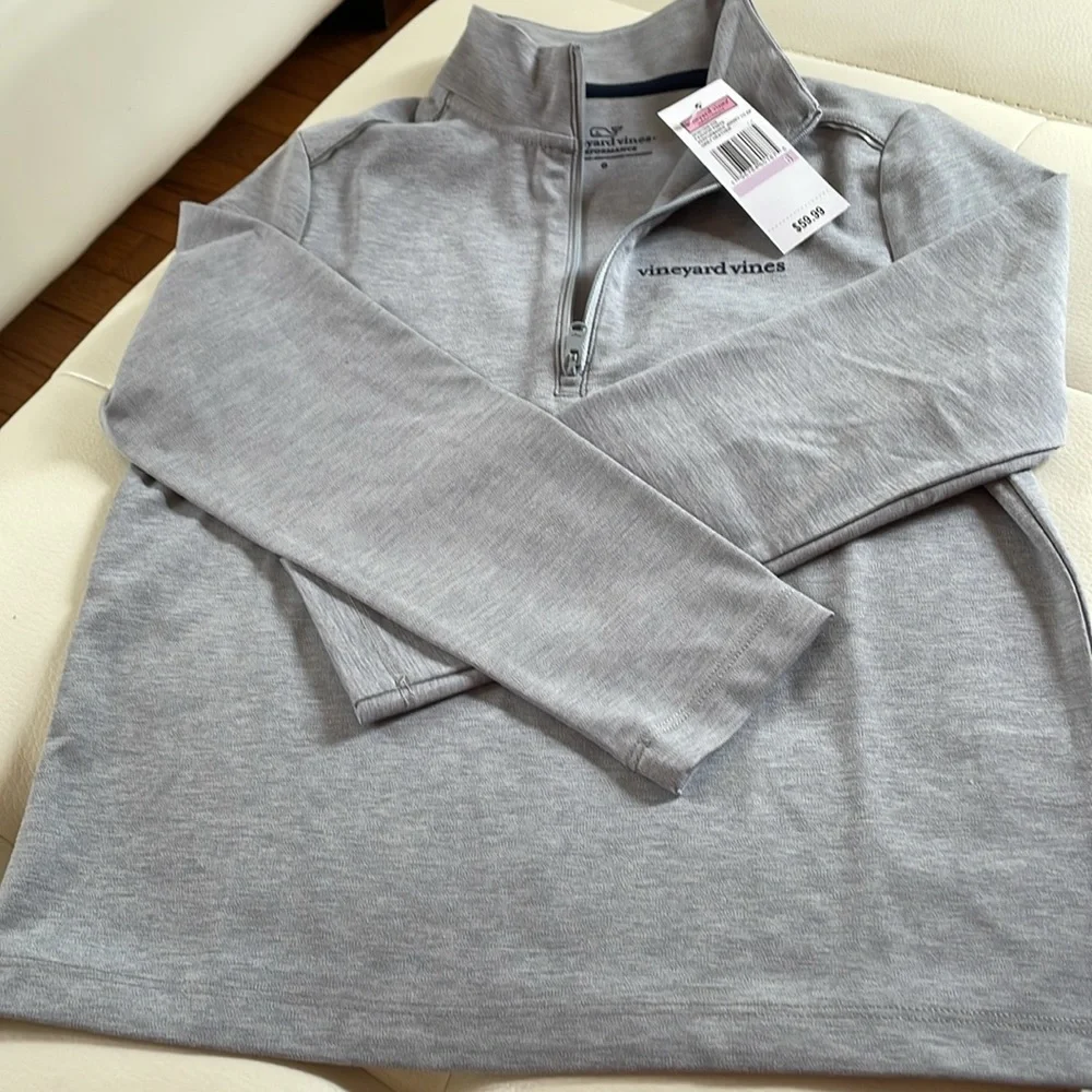 NWT Boys Vineyard Vines grey Performance Jersey & navy Breaker Pants size 6. - Picture 5 of 10